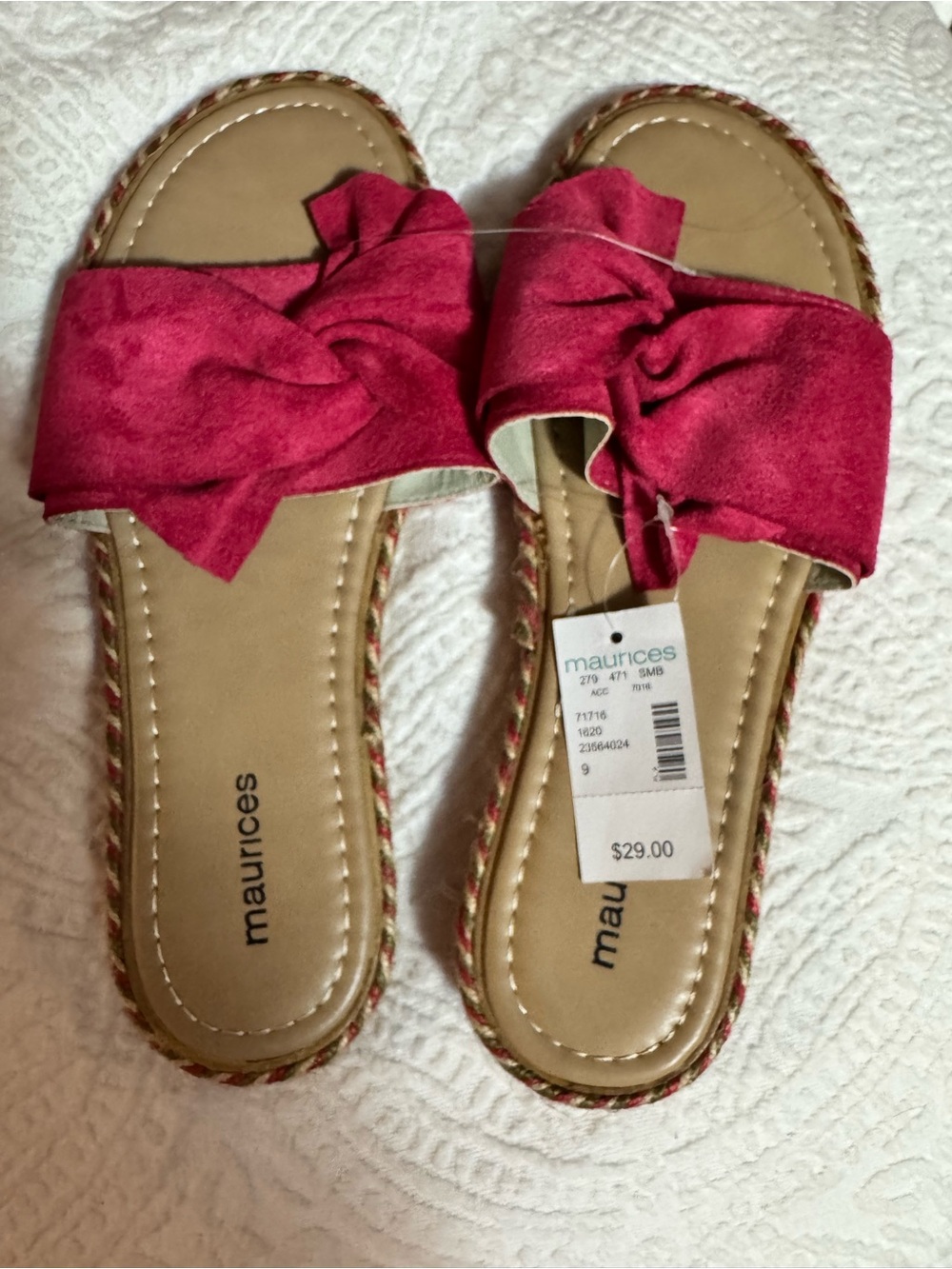 Maurices Bow Slide Sandals